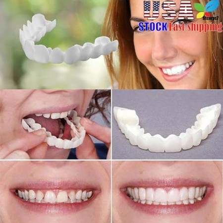 1 pair ( 2 pcs ) Snap on smile teeth veneers